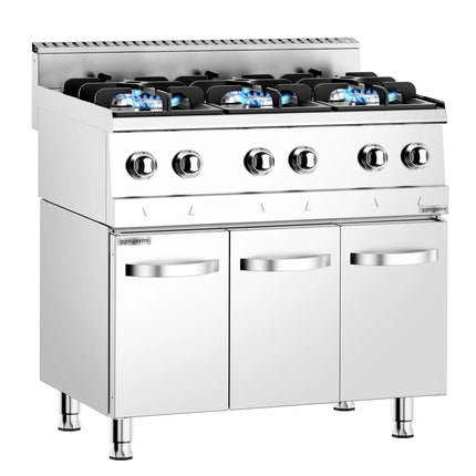 GGM Gastro Gas Boiling Top - 36kW - 6 burners - High-Output Burners