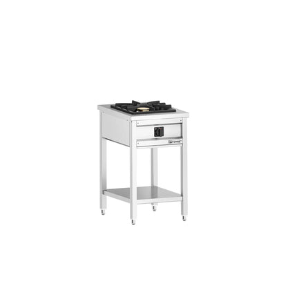 GGM Gastro Gas Boiling Top - 8.5kW - 1 burner - with open base shelf - with drip tray