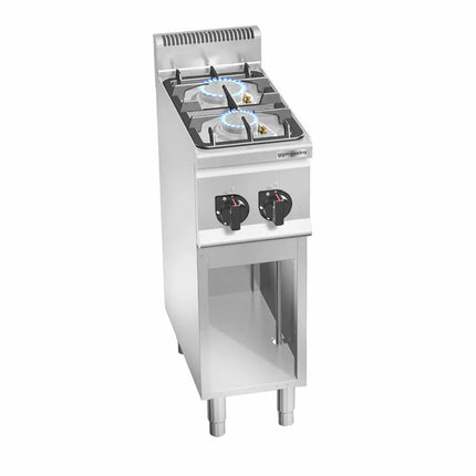 GGM Gastro Gas Boiling Top - 9.5kW - 2 burners - with open base shelf
