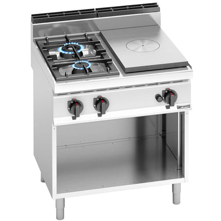 GGM Gastro Gas Boiling Top with hotplate - 17.5kW - 2 Burners