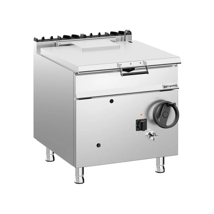 GGM Gastro Gas Bratt Pan - 80L - 20.5kW - Manual Tilt - with Water Fill Tap