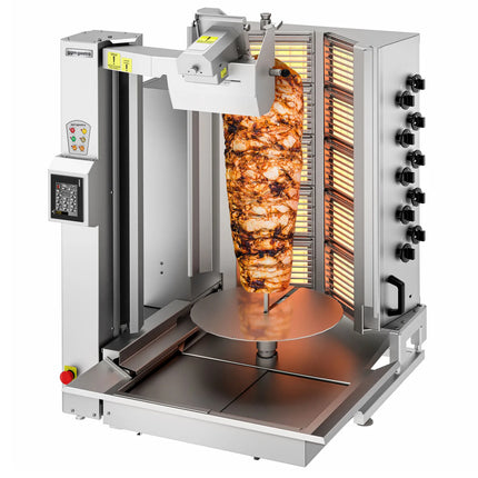 GGM Gastro Gas Doner Kebab Grill - 10 Burner - up to 150kg - 26.6kW - incl. 1 skewer & grease tray
