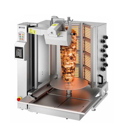 GGM Gastro Gas Doner Kebab Grill - 8 Burner - up to 130kg - 26.6kW - incl. 1 skewer & drip tray