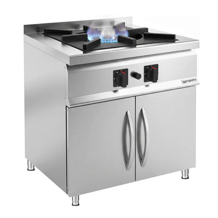 GGM Gastro Gas Hob - 24kW - 1 burner - with base cabinet - 2 doors