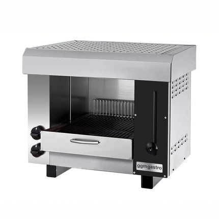 GGM Gastro Gas Rise & Fall Salamander Grill PRO - Infrared - 6.5kW - 2 Gas Burners - Natural Gas