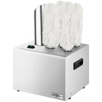 GGM Gastro Glass polishing machine - 1.5kW - with hot-air blower & 5 rotating brushes