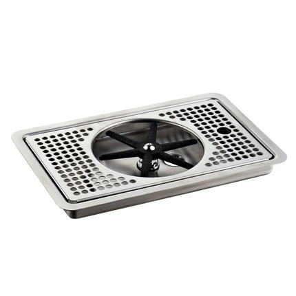 GGM Gastro Glass Rinser - with grate cover - with automatic shut-off valve - with integrated flow regulator