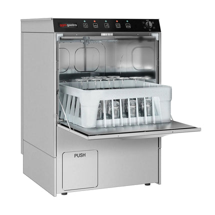 GGM Gastro Glasswasher - Manual - 5kW - with Drain Pump, Detergent & Rinse Aid Pumps