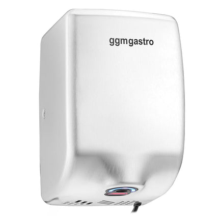 GGM Gastro Hand Dryer with Sensor - Matt Black Stainless Steel