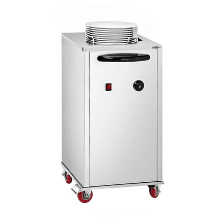 GGM Gastro Heated Plate Dispenser - Single Stack - Mobile (on castors) - 1kW - 40 plates