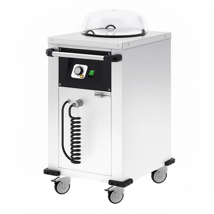 GGM Gastro Heated Plate Dispenser - Single Stack - Mobile (on castors) - 1kW - 50 plates - for Ø240–290mm plates