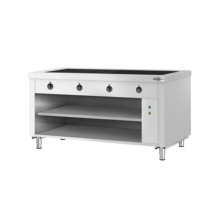 GGM Gastro Heated Servery Counter COPENHAGEN - 1560mm - with Hot Plate