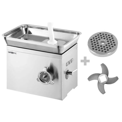 GGM Gastro Heavy Duty Electric Meat Mincer - Size 22 - 350kg/h - 1.1 kW - Mincing Plate 4.5mm