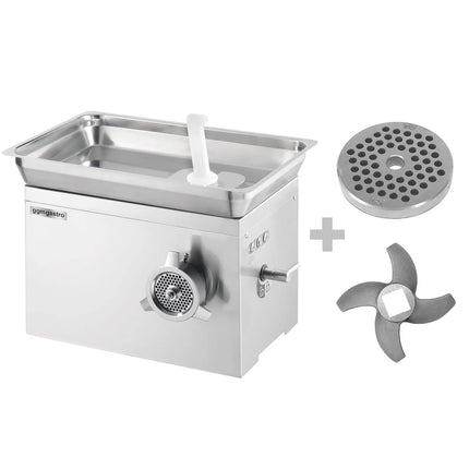 GGM Gastro Heavy Duty Electric Meat Mincer - Size 32 - 650kg/h - 2.2 kW - Mincing Plate 4.5mm