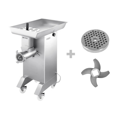 GGM Gastro Heavy Duty Electric Meat Mincer - Size 42 - 800-1000kg/h - 3.68 kW - Mincing Plate 8mm