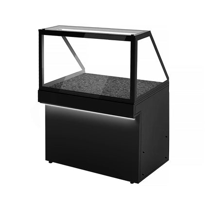 GGM Gastro Hot Servery Counter TORONTO - 1300mm - black front - Hot Top