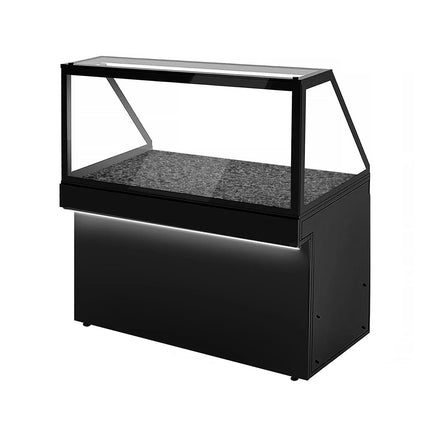 GGM Gastro Hot Servery Counter TORONTO - 1500mm - black front - Hot Top