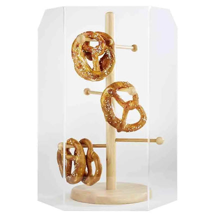 GGM Gastro Hygiene Guard (Height: 500mm) - Acrylic - 180x400mm - Brown - for Pretzel / sausage stand BUWSTA