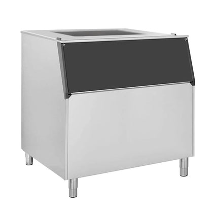 GGM Gastro Ice storage bin - Sanitary polyethylene container & AISI 304 stainless steel - 762x819x1224mm - for ice makers EWMI335, FEI135N, FEI390 & FEI565 - 480kg capacity