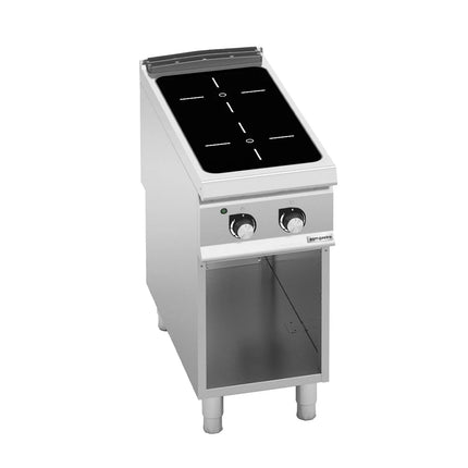GGM Gastro Infrared Hob - 8kW - 2 zones - with open base shelf