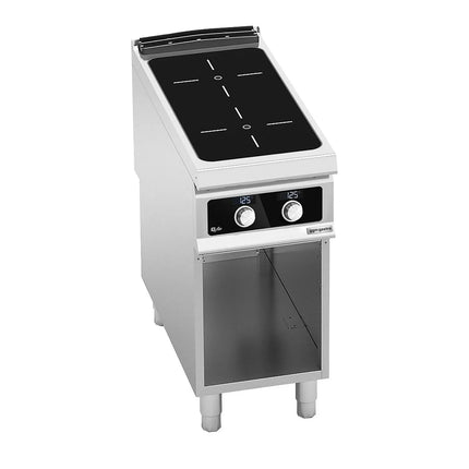 GGM Gastro Infrared Hob - 8kW - 4 zones - with open base shelf - Bflex Digital