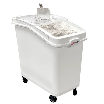 GGM Gastro Ingredient Bin Trolley - 100L - Polypropylene - Mobile on Castors