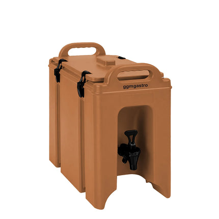 GGM Gastro Insulated Drink Dispenser with Tap - Hot & Cold - 7L - Terracotta