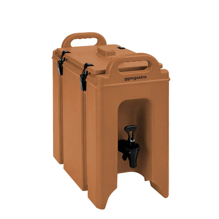 GGM Gastro Insulated Drink Dispenser with Tap - Hot & Cold - 9.4L - Terracotta