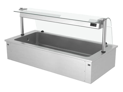 GGM Gastro Integrated Drop-in Ice Well - 1785mm - 5x GN 1/1 - 200L
