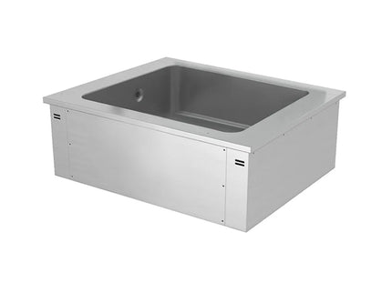 GGM Gastro Integrated Drop-in Ice Well - 810mm - 2x GN 1/1 - 90L
