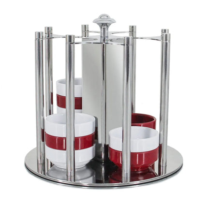 GGM Gastro Jam Etagere / Buffet Stand - rotating - Stainless steel - Chrome - Ø180mm
