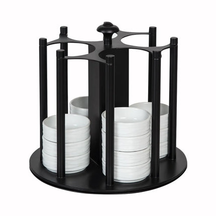 GGM Gastro Jam Etagere / Buffet Stand - rotating - Stainless steel, powder-coated - Black - Height: 170mm