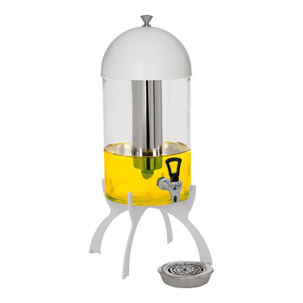 GGM Gastro Juice Dispenser - 7 Litres - White - incl. drip tray