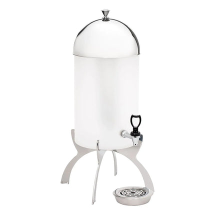 GGM Gastro Juice Dispenser - polycarbonate tank with tap - 7 Litres - Chrome - incl. drip tray