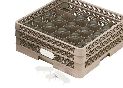 GGM Gastro Kẹp Phân Màu - Code-A-Clip - Trắng - Cho Giá Máy Rửa Chén - 41x111mm
