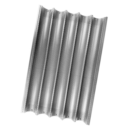 GGM Gastro Khay Nướng Baguette - Nhôm - EN 600x400 - Chống Dính - 5 Rãnh Khuôn