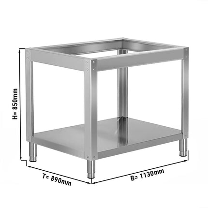 GGM Gastro Khung Chân Đế Cho Lò Pizza - 1130x890x850mm - Thép Không Gỉ - Cho GEP4#GEP4