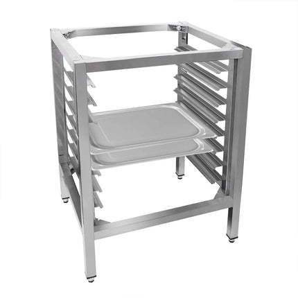 GGM Gastro Khung Chân Đế Lò Hấp Combi - 710x630x1000mm - 8x GN 1/1 - Thép Không Gỉ - Cho KB511 & KB1011
