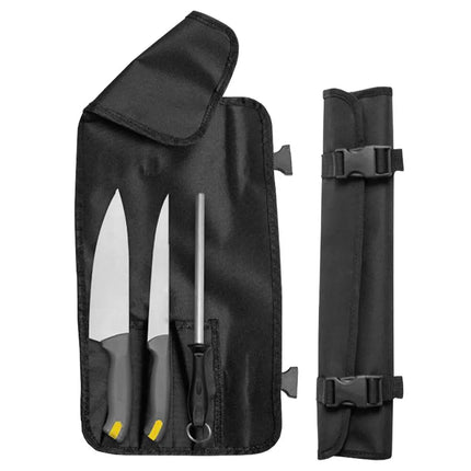 GGM Gastro Knife Set - Stainless Steel - with Roll Bag