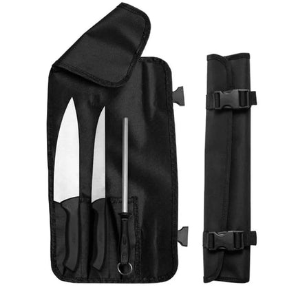GGM Gastro Knife Set with Roll Bag - Stainless Steel | with Roll Bag