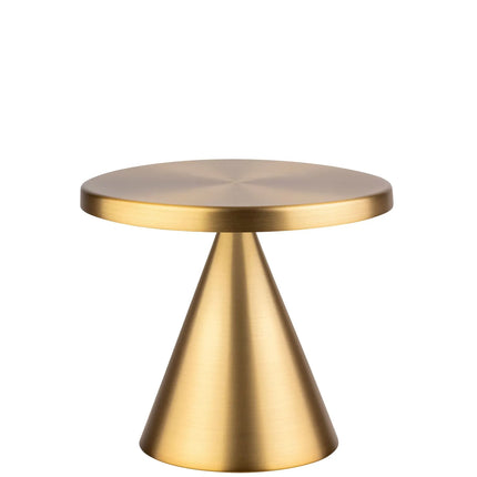 GGM Gastro LED Table Lamp - CONE - Rechargeable - Cordless - 3-step dimmable - Ø130mm - Gold - with Charging Dock