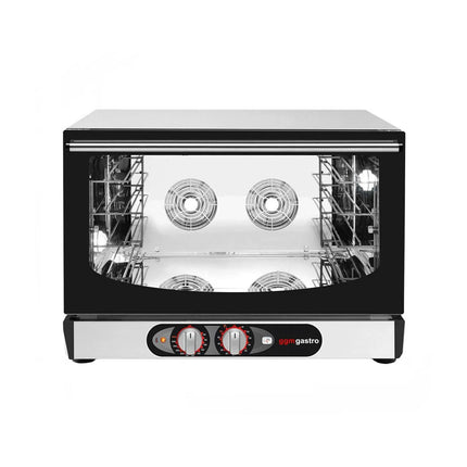 GGM Gastro Lò Đối Lưu Làm Bánh Điện - Phun Hơi - Điều Khiển Cơ - 1 Khoang Nướng - 4x GN 1/1 hoặc 600x400mm (EN 60x40)