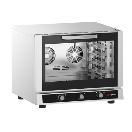 GGM Gastro Lò Đối Lưu Làm Bánh Điện - Phun Hơi - Điều Khiển Cơ - 1 Khoang Nướng - 4x GN 1/1 hoặc 600x400mm (EN 60x40)