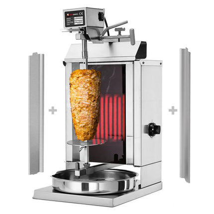 GGM Gastro Lò Doner Kebab Điện (Shawarma/Gyros) - 1 Họng - Đến 5kg - 1.85kW - Để Bàn - Kèm 2 Cửa Đôi