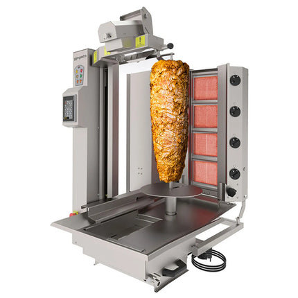GGM Gastro Lò Doner Kebab Gas Tự Động - 4 Họng - Đến 95kg - 10.64kW