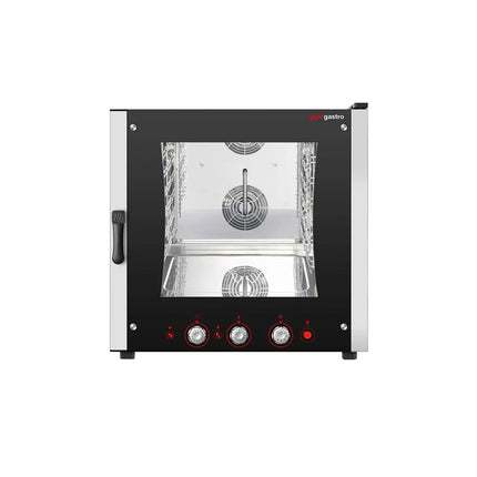 GGM Gastro Lò Hấp Combi Điện - Điều Khiển Cơ - 6x GN 1/1 hoặc 6x EN 600x400 - Kèm Khay Hứng Nước Ngưng, Đèn Halogen, Cảm Biến Nhiệt An Toàn, Chức Năng Làm Nóng & Làm Mát, Phun Hơi Trực Tiếp Điều Chỉnh Được, Điều Khiển Phun Nước Thủ Công