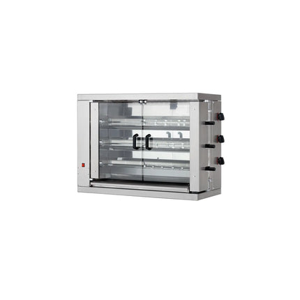 GGM Gastro Lò Quay Gà Gas - 16kW - 3 Xiên - Đến 18 Con Gà