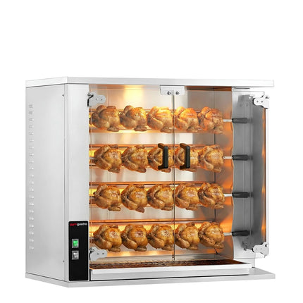 GGM Gastro Lò Quay Gà Gas - 18.8kW - 4 Xiên - Đến 20 Con Gà