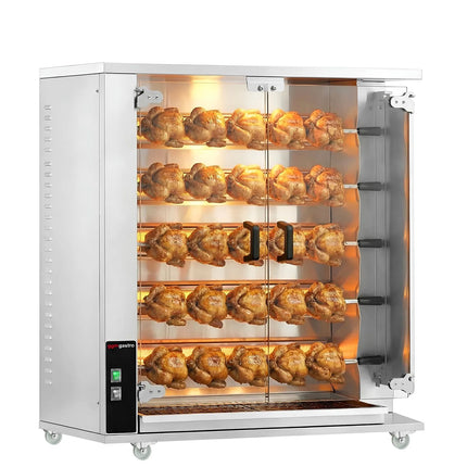 GGM Gastro Lò Quay Gà Gas - 23.5kW - 5 Xiên - Đến 25 Con Gà