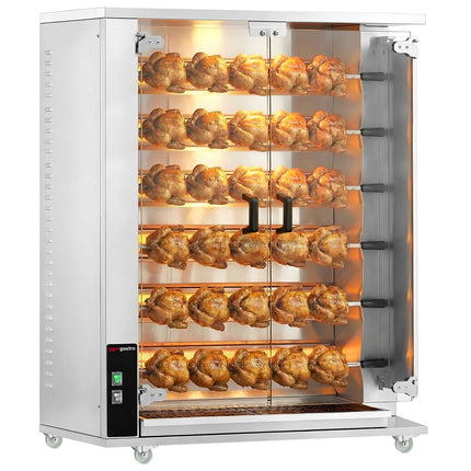 GGM Gastro Lò Quay Gà Gas - 28.2kW - 6 Xiên - Đến 30 Con Gà